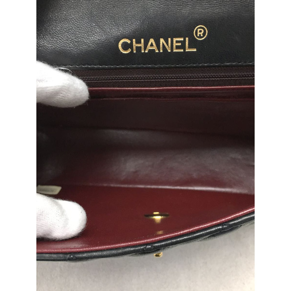 Chanel Lambskin Leather Gold Chain Shoulder Bag - Picture 6 of 6